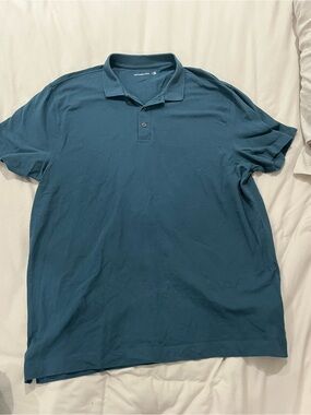 Abercrombie & Fitch Men's Teal Green Polo